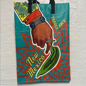 Trader Joe’s New Mexico Land of Enchantment Chile Reusable Plastic Tote Bag
